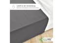 NatureMark Bettlaken klassisches Betttuch Haustuch 100% Baumwolle Anthrazit grau Bild 5