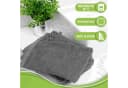 NatureMark 10er-Set Frottier Waschhandschuhe 100% Baumwolle Anthrazit Grau Bild 5