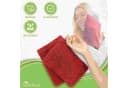 NatureMark Frottier-Waschhandschuh 10er-Set 100% Baumwolle Rot Bild 1