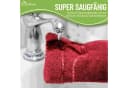 NatureMark Frottier-Waschhandschuh 10er-Set 100% Baumwolle Rot Bild 3