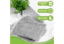 NatureMark Frottier Waschhandschuhe 10er-Set Silber Grau 100% Baumwolle Bild 5
