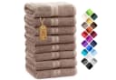 NatureMark 8er-Set Frottier-Handtücher 50x100cm Sand 100% Baumwolle Bild 2