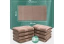 NatureMark 8er-Set Frottier-Handtücher 50x100cm Sand 100% Baumwolle Bild 4