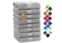NatureMark Handtücher 8er-Set 50x100cm 100% Baumwolle Silber Grau Bild 2