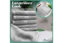 NatureMark Handtücher 8er-Set 50x100cm 100% Baumwolle Silber Grau Bild 5
