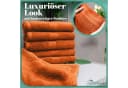 NatureMark 8er-Set Frottier-Handtücher 50x100cm Baumwolle Terrakotta Bild 5