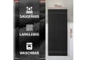 NatureMark Duschtuch 2er-Set Schwarz 100% Baumwolle Bild 1