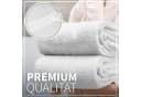 NatureMark Duschtuch-Set 2er Weiß Frottier 70x140cm 100% Baumwolle Bild 4