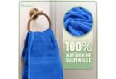 NatureMark Handtuch Set 10 tlg. Baumwolle Royal Blau Bild 3