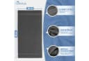 NatureMark Badetuch 2er-Set Frottier 100x150cm Anthrazit Grau Bild 3