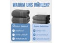 NatureMark Badetuch 2er-Set Frottier 100x150cm Anthrazit Grau Bild 5