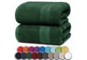 NatureMark Badetuch 2er-Set 100% Baumwolle Dunkle Grüne Farbe Bild 2