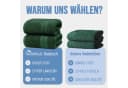 NatureMark Badetuch 2er-Set 100% Baumwolle Dunkle Grüne Farbe Bild 5