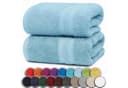 NatureMark Badetuch 2er-Set Frottier 100x150cm Hellblau Bild 2