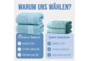 NatureMark Badetuch 2er-Set Frottier 100x150cm Hellblau Bild 5