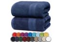 NatureMark Badetuch 2er-Set 100x150cm Baumwolle Navy Blau Bild 2
