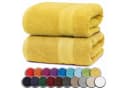 NatureMark Badetuch 2er-Set Frottier 100x150cm 100% Baumwolle Gelb Bild 2