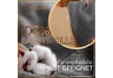 NatureMark Saunatuch 100% Baumwolle Anthrazit Grau 80x200cm Bild 5