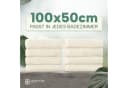 NatureMark Handtücher 8er-Sparpack 100% Baumwolle Weiß Bild 3