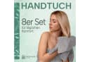 NatureMark Handtücher 8er-Pack Silbergrau 100% Baumwolle Bild 1