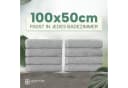 NatureMark Handtücher 8er-Pack Silbergrau 100% Baumwolle Bild 3
