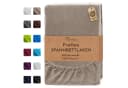 NatureMark Spannbettlaken Frottee Sand 80% Baumwolle Bild 2
