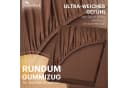 NatureMark Spannbettlaken Jersey 100% Baumwolle Braun Bild 5