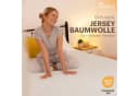 NatureMark Spannbettlaken Jersey Basic 100% Baumwolle Naturweiß Bild 3