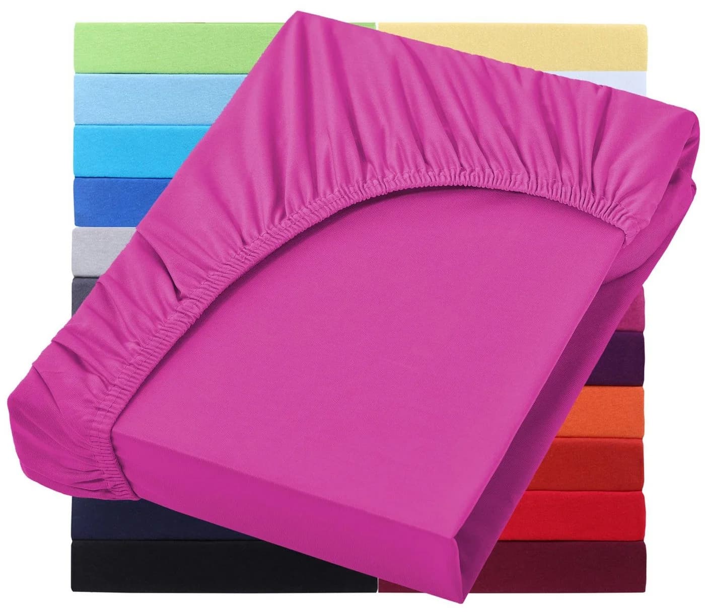 NatureMark Spannbettlaken Jersey Basic Spannbetttuch 100% Baumwolle - Bild 2