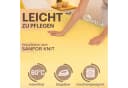 NatureMark Spannbettlaken Jersey 100% Baumwolle Gelb 200x220 cm Bild 4