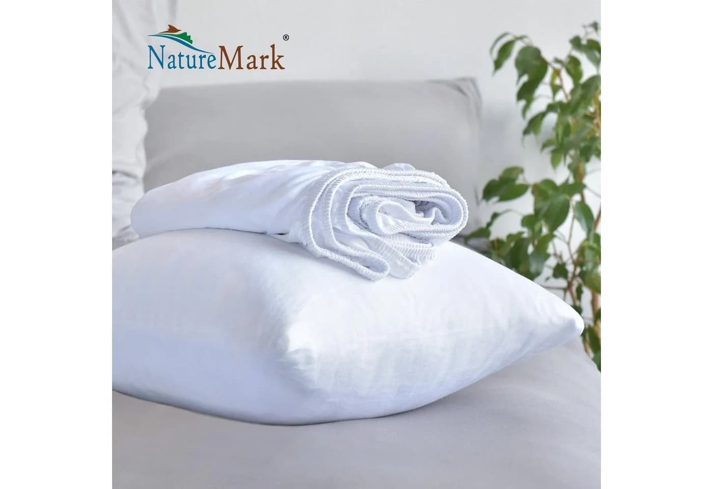 NatureMark Spannbettlaken Mikrofaser Weiß 200x220cm - Bild 4