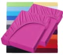 NatureMark Spannbettlaken 2er-Set Jersey 100% Baumwolle Pink Bild 1