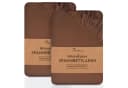 NatureMark Spannbettlaken 2er-Set Mikrofaser Schokobraun Bild 2