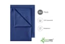 NatureMark Bettlaken 2er-Set Navy Blau 100% Baumwolle Bild 1