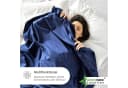 NatureMark Bettlaken 2er-Set Navy Blau 100% Baumwolle Bild 4