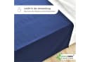 NatureMark Bettlaken 2er-Set Navy Blau 100% Baumwolle Bild 5