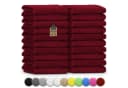 NatureMark Gästehandtuch 20er-Sparpack 30x50cm Baumwolle Bordeaux rot Bild 2