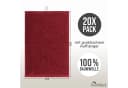 NatureMark Gästehandtuch 20er-Sparpack 30x50cm Baumwolle Bordeaux rot Bild 3