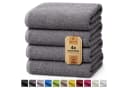 NatureMark Duschtuch 4er-Sparpack Anthrazit Grau 100% Baumwolle Bild 2
