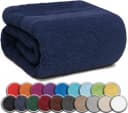 NatureMark Saunatuch 80x200cm Navy blau 100% Baumwolle Frottier Bild 2