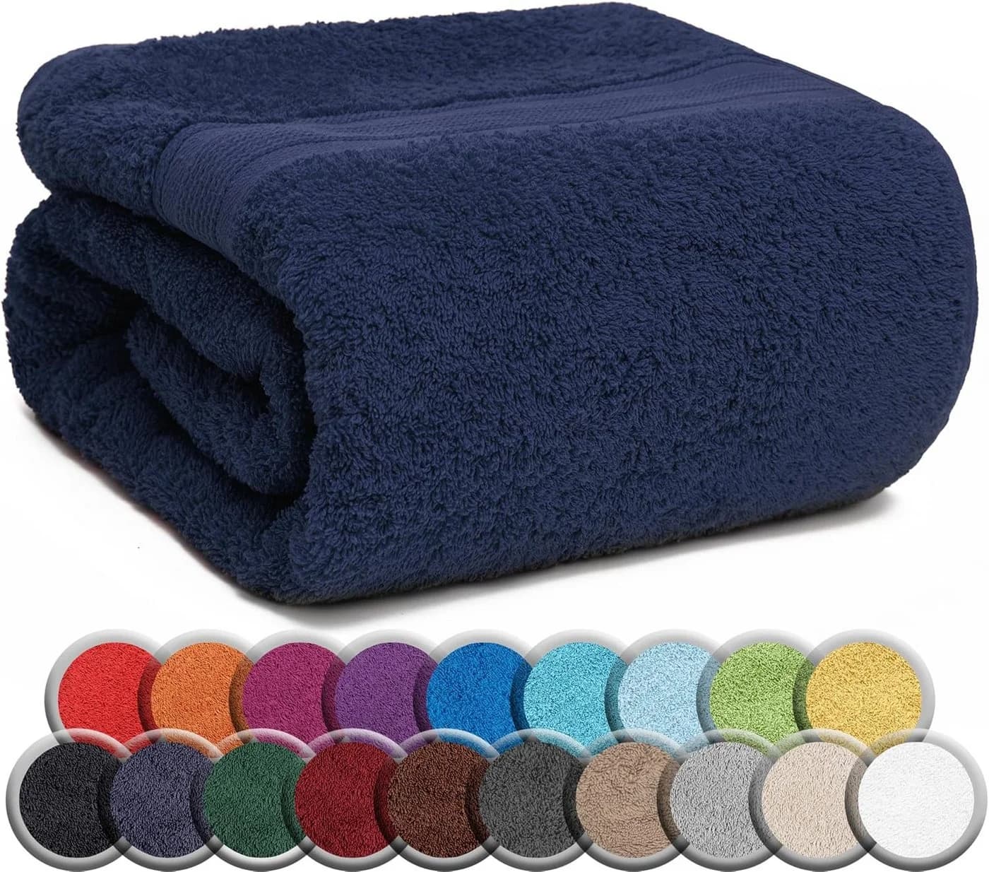 NatureMark Saunatuch 80x200cm Navy blau 100% Baumwolle Frottier - Bild 2