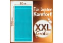 NatureMark Saunatuch Frottier 80x200cm Türkis 100% Baumwolle Bild 3