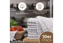 NatureMark Geschirrtuch 10er-Set Anthrazit Grau 100% Baumwolle Bild 3