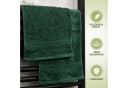 NatureMark Gästehandtuch 12-St. 500gsm 100% Baumwolle Dunkelgrün Bild 4