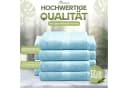 NatureMark Gästehandtuch 12er Pack Hellblau 100% Baumwolle 500gsm Bild 3
