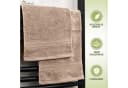 NatureMark Gästehandtuch 12er Set 100% Baumwolle Sand 30x50cm Bild 4