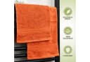 NatureMark Gästehandtuch 12er Set 500gsm Baumwolle Terrakotta Bild 4