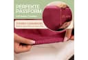 NatureMark Spannbettlaken Mikrofaser 2er-Pack Bordeaux Rot Bild 1