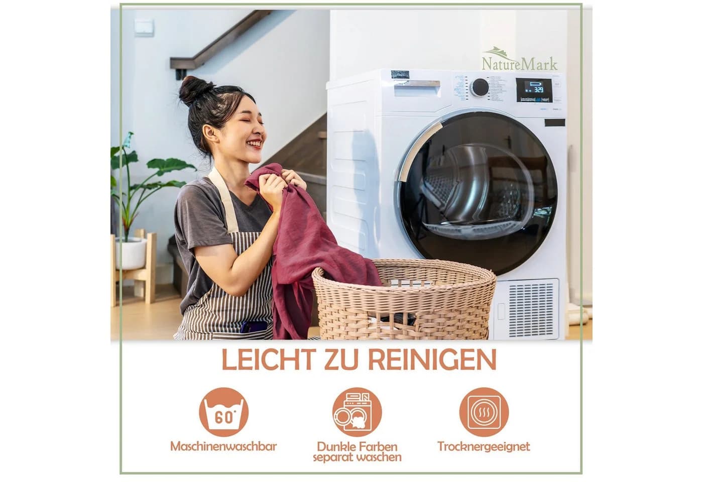 NatureMark Spannbettlaken Mikrofaser 2er-Pack Bordeaux Rot - Bild 5