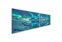 islandburner Leinwandbild Polarlichter über Nachtlandschaft Aurora Borealis Bild 2